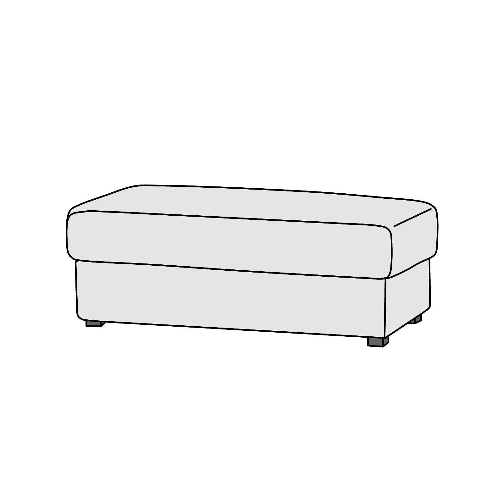 大塚家具 パズル オットマン 横幅約108cm