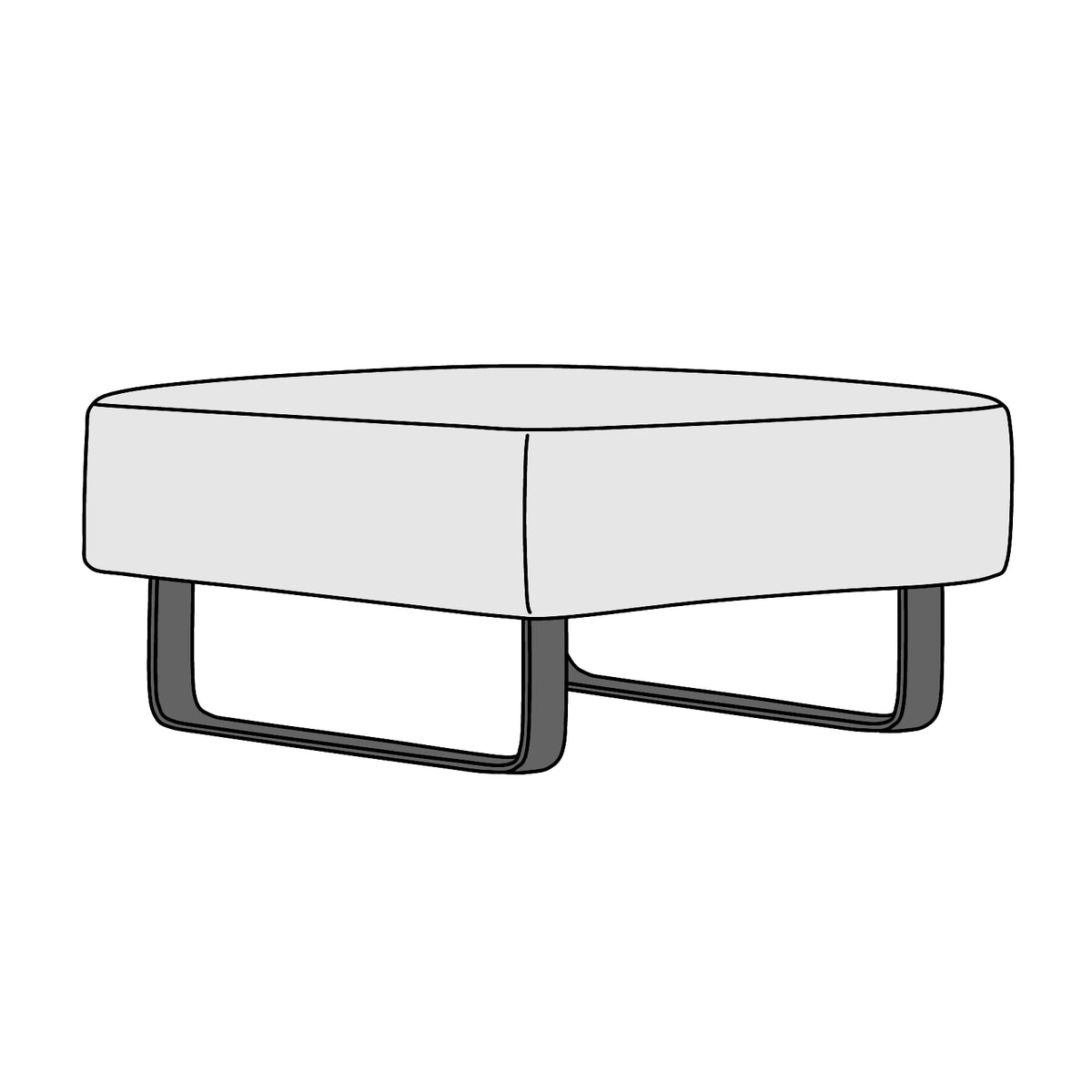 FLANNEL SOFA（フランネルソファ）SIESTA（シエスタ）スツール 横幅約64cm
