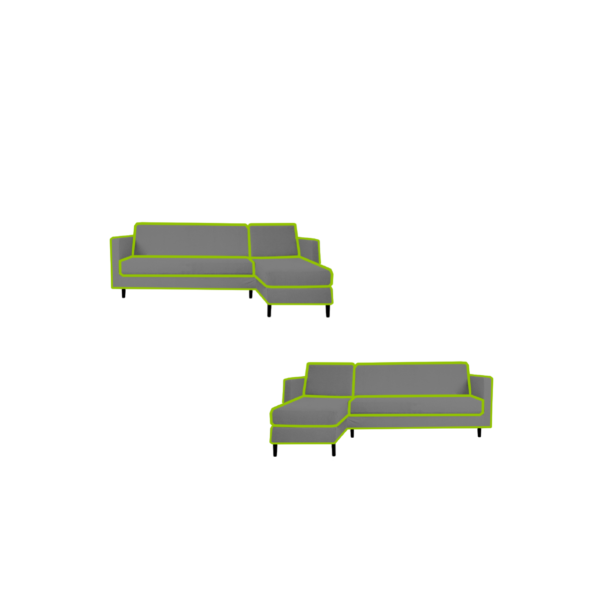 カウチソファ 本体+背あてクッション×2+シートクッション×2 PL1L2C2Z