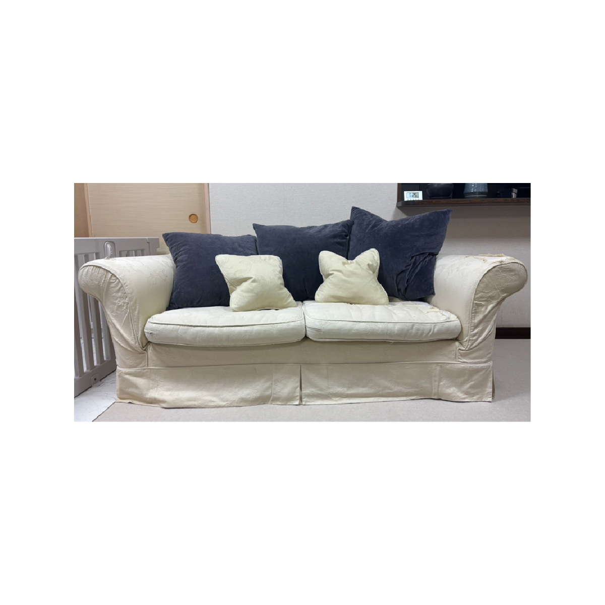 ソファ本体カバー×1、シートクッションカバー×2、背あてクッションカバー×3、トスクッションカバー×2 CIF0418