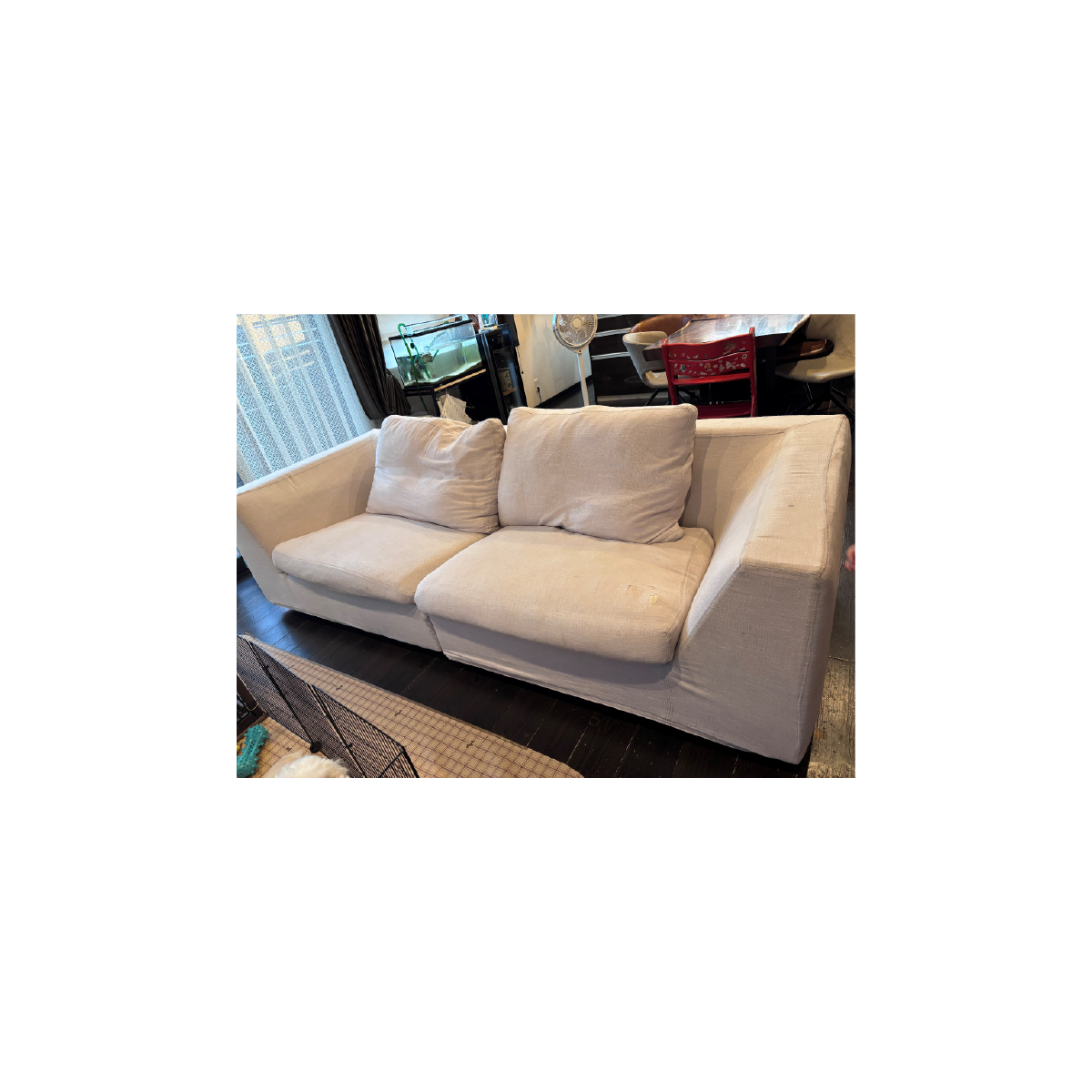 ソファ本体カバー×1、背あてクッションカバー×2、シートクッションカバー×2 合計5点 CIF0576