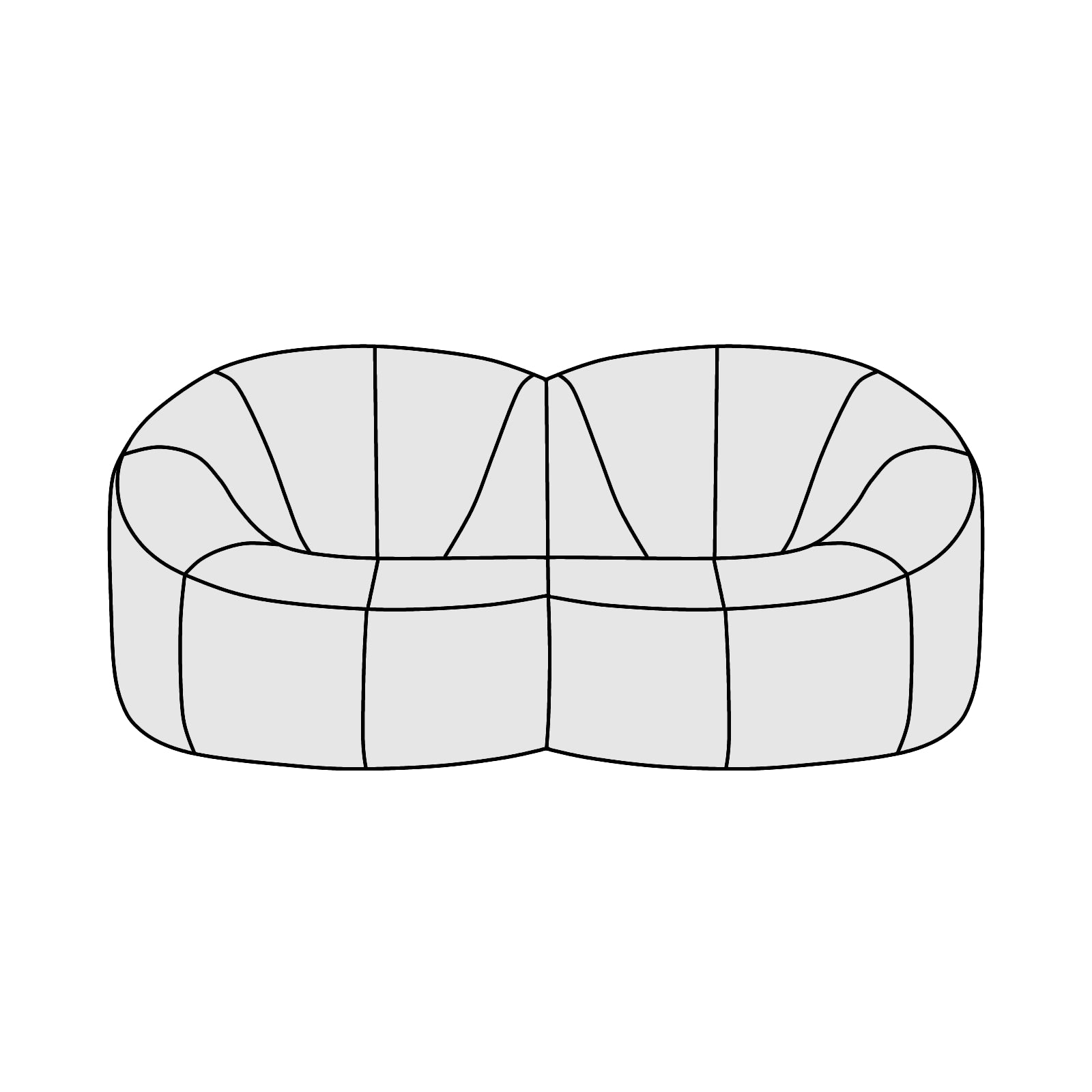 ligne roset(リーン・ロゼ)ROSETPumpkin(ロゼパンプキン)2P 横幅約180cm