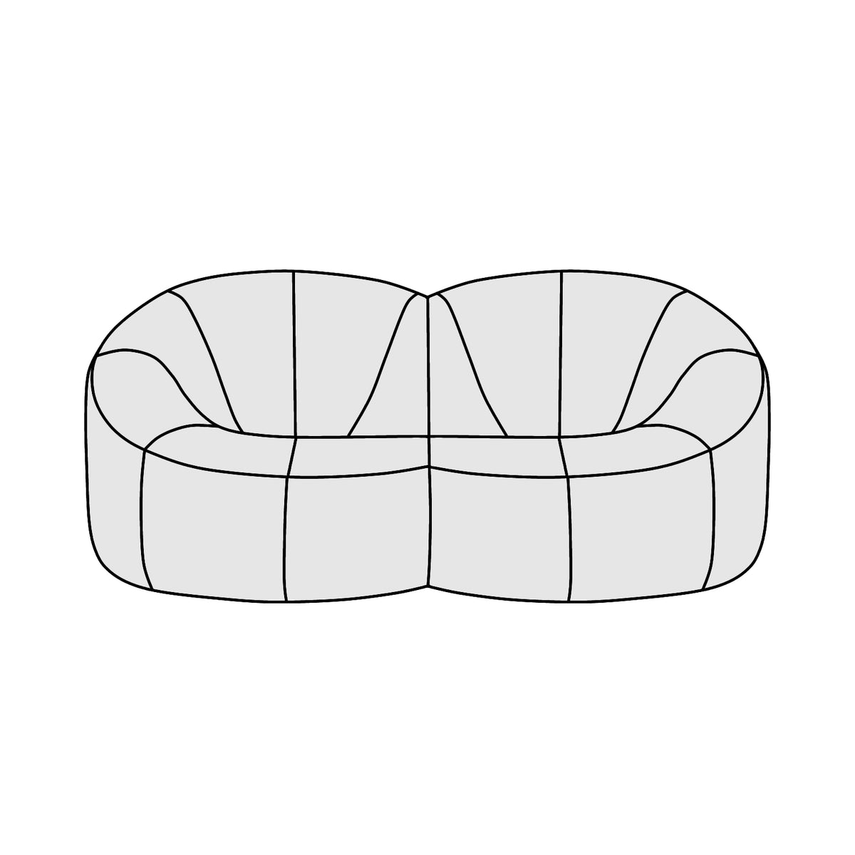 ligne roset（リーン・ロゼ）ROSETPumpkin（ロゼパンプキン）2P 横幅約 
