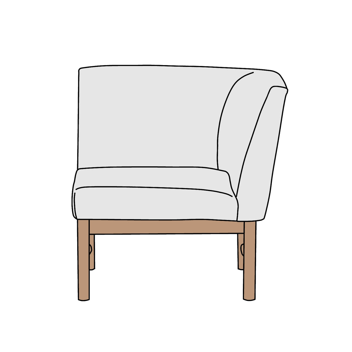 ACTUS（アクタス）THYME（タイム）CORNER SOFA（コーナーソファ）横幅 
