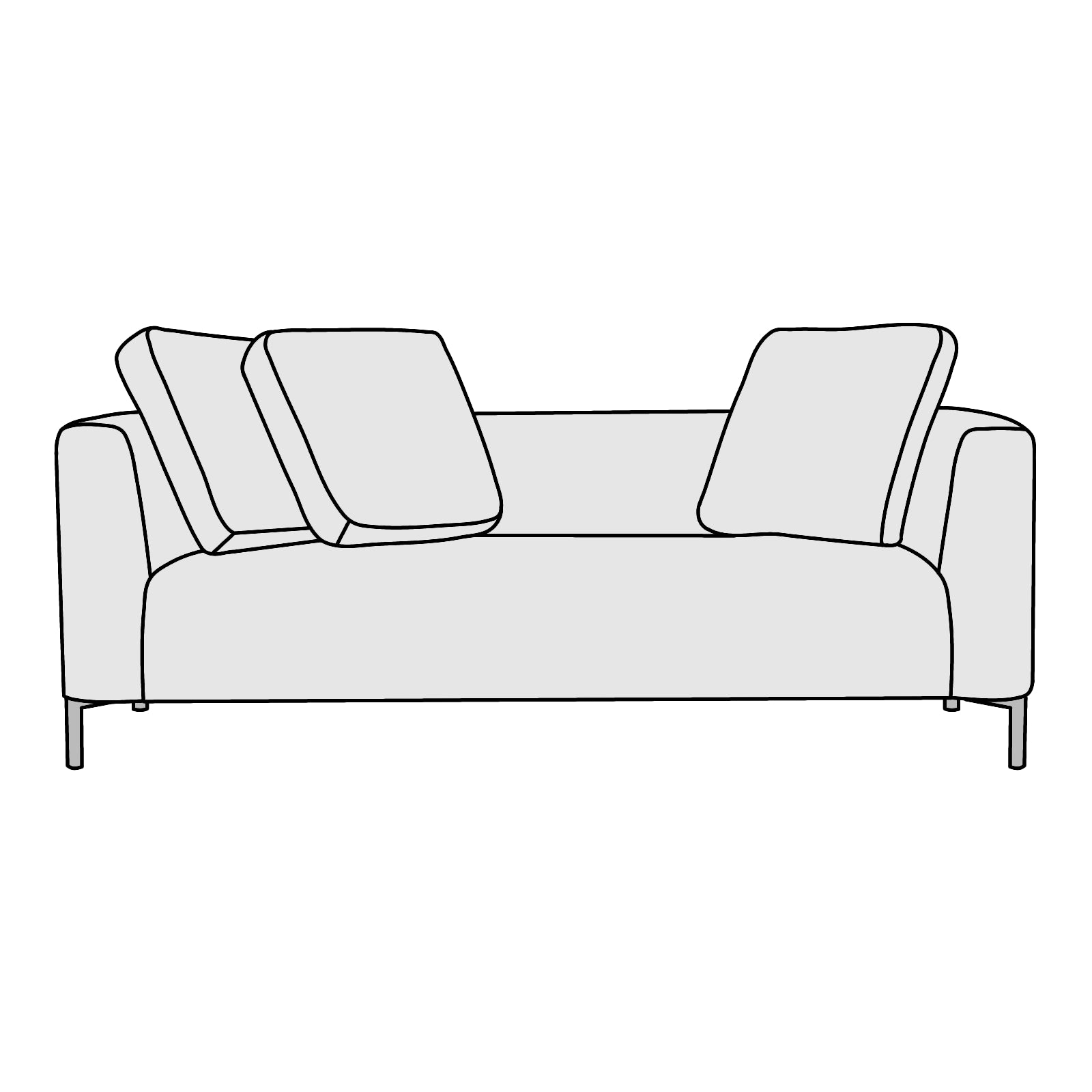 FUJIEI(藤栄フジエイ)BILLY SOFA(ビリー ソファ) 2人掛け 横幅約170cm