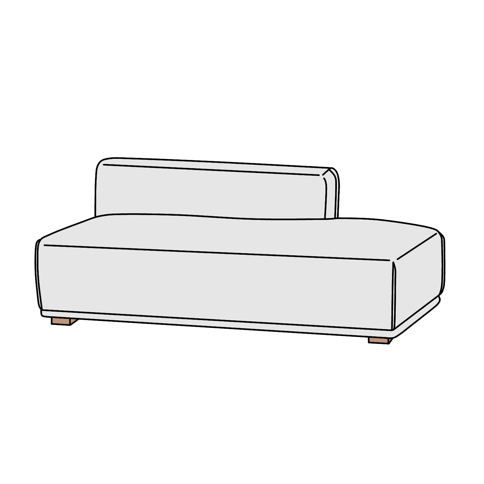 Francfranc(フランフラン)メーネ ソファL 横幅約146cm