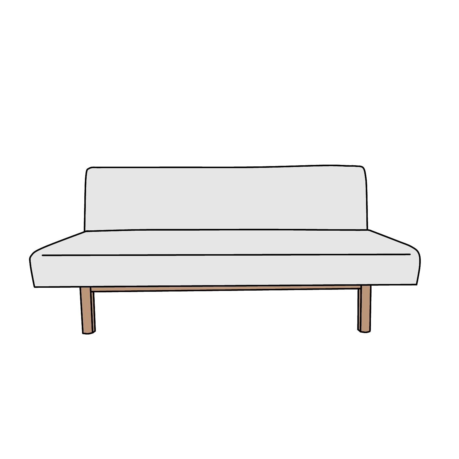 IDEE（イデー）COMPACT LOUNGE SOFA（コンパクト ラウンジ ソファ）2人掛け　横幅約152cm (コピー)