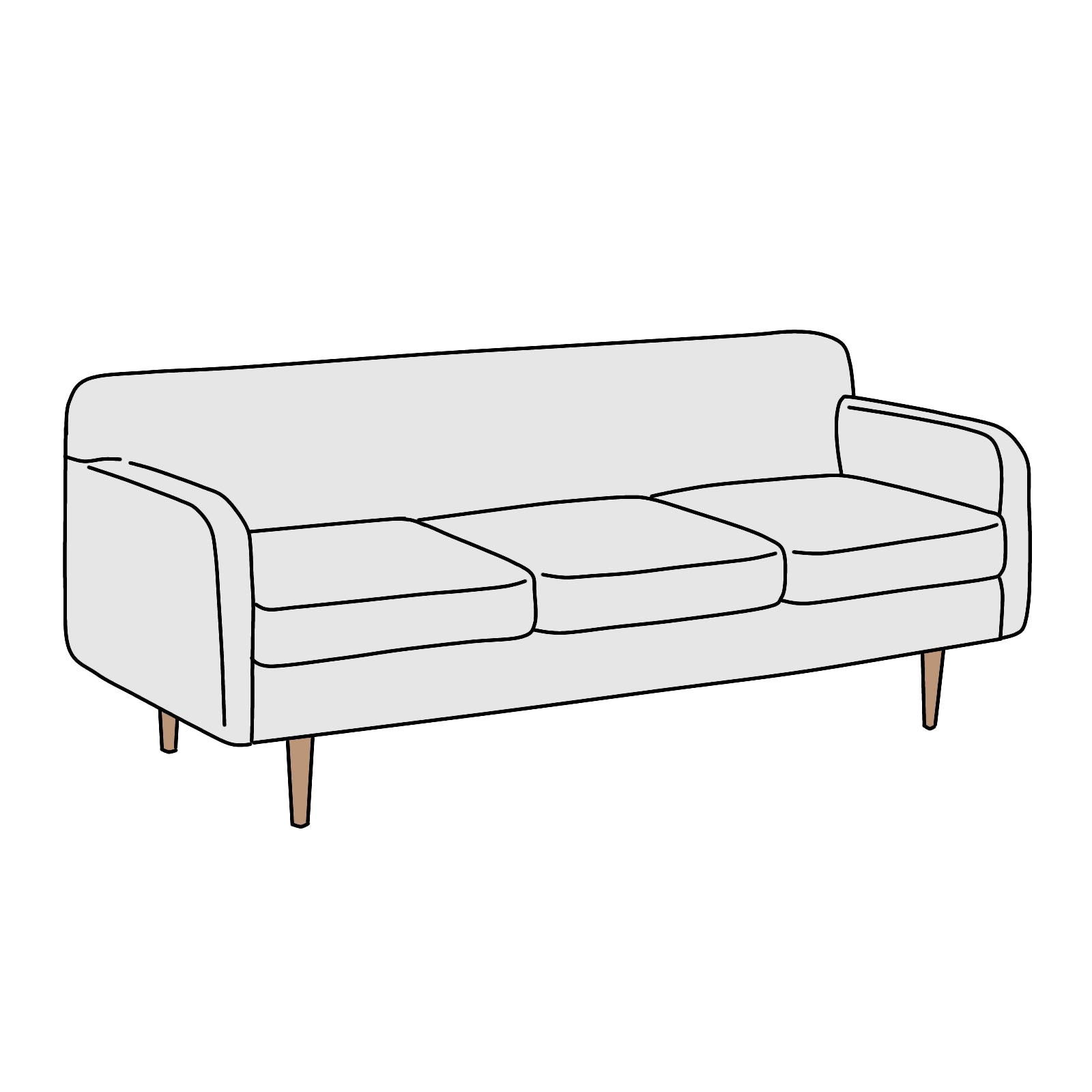 IDEE（イデー）POLA SOFA（ポーラ ソファ） 2.5人掛け 横幅約166cm