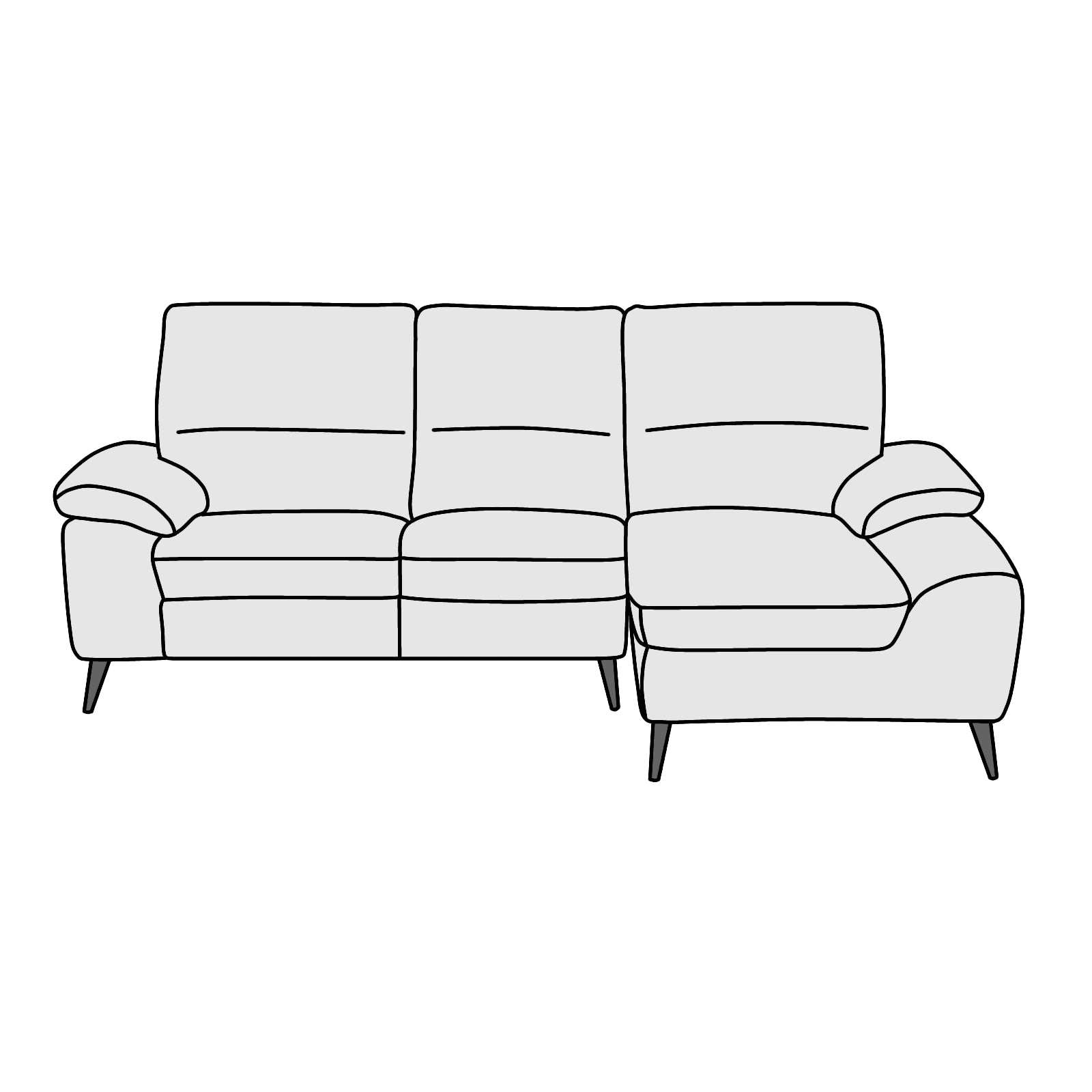 NITORI(ニトリ)LB033 左カウチソファ 横幅約233cm