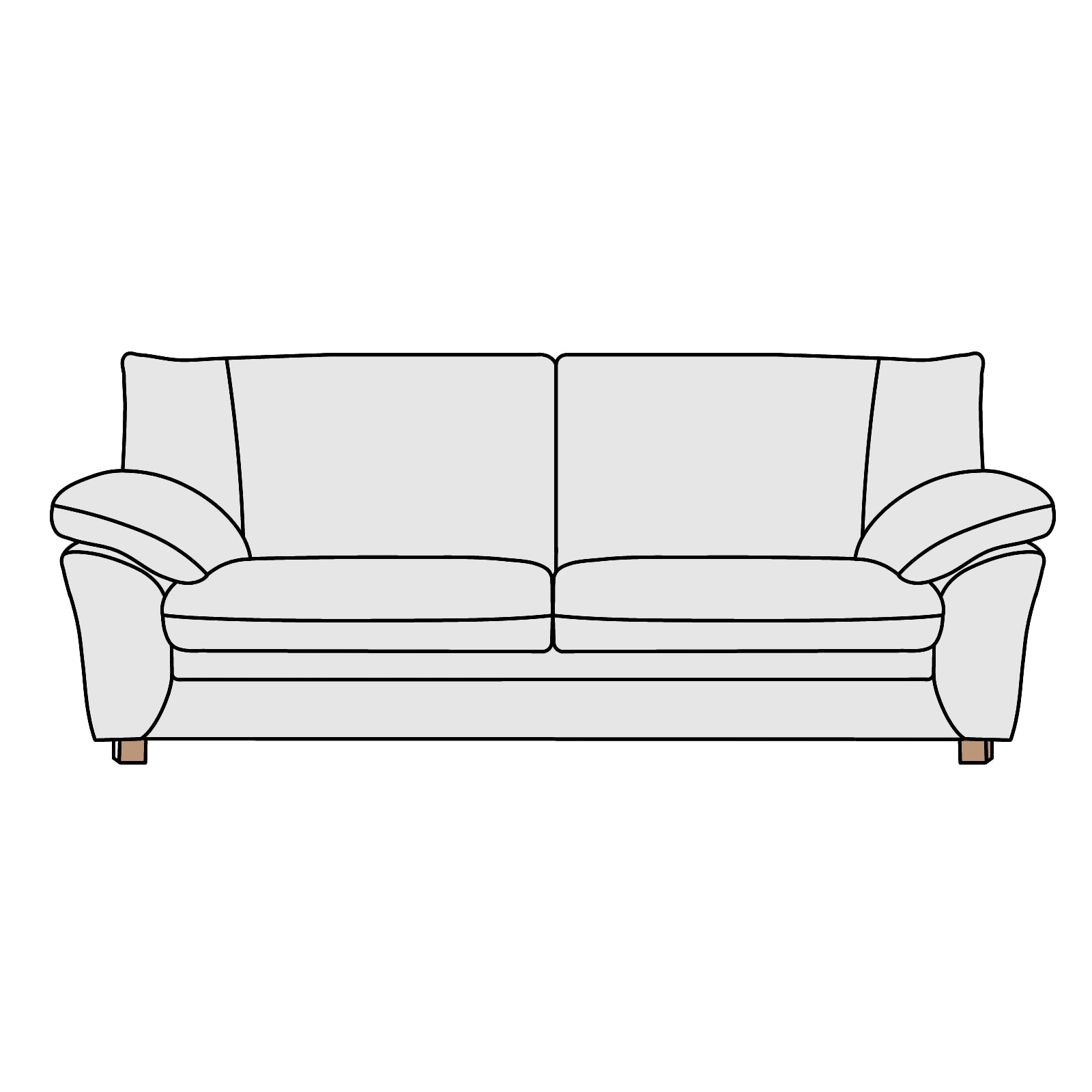 NICOLETTEI HOME(ニコレッティ・ホーム)Eco3(エコⅢ)2.5P 横幅約201cm