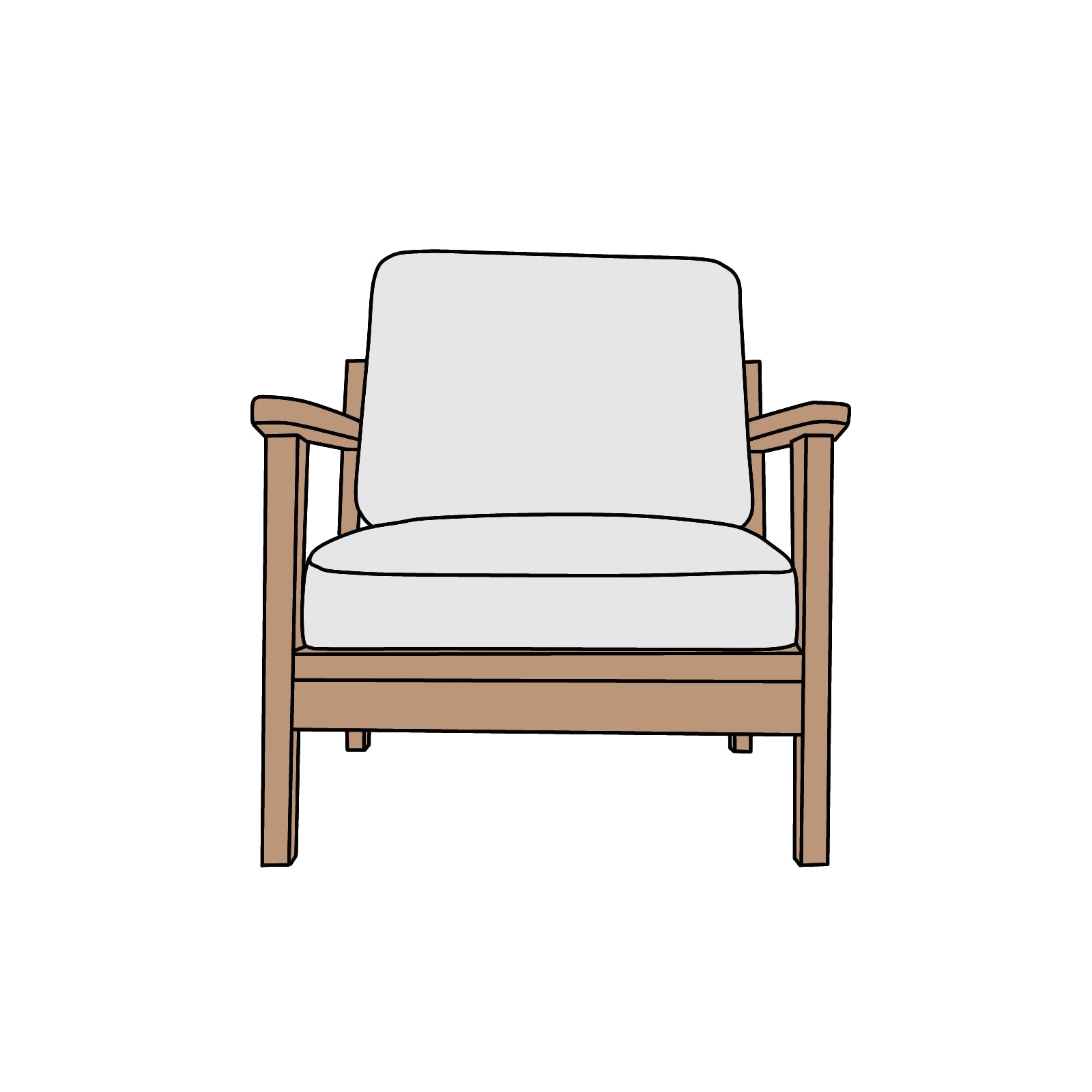 WTW(ダブルティー)TISMO SOFA(ティズモソファ)1シーター 横幅約76cm