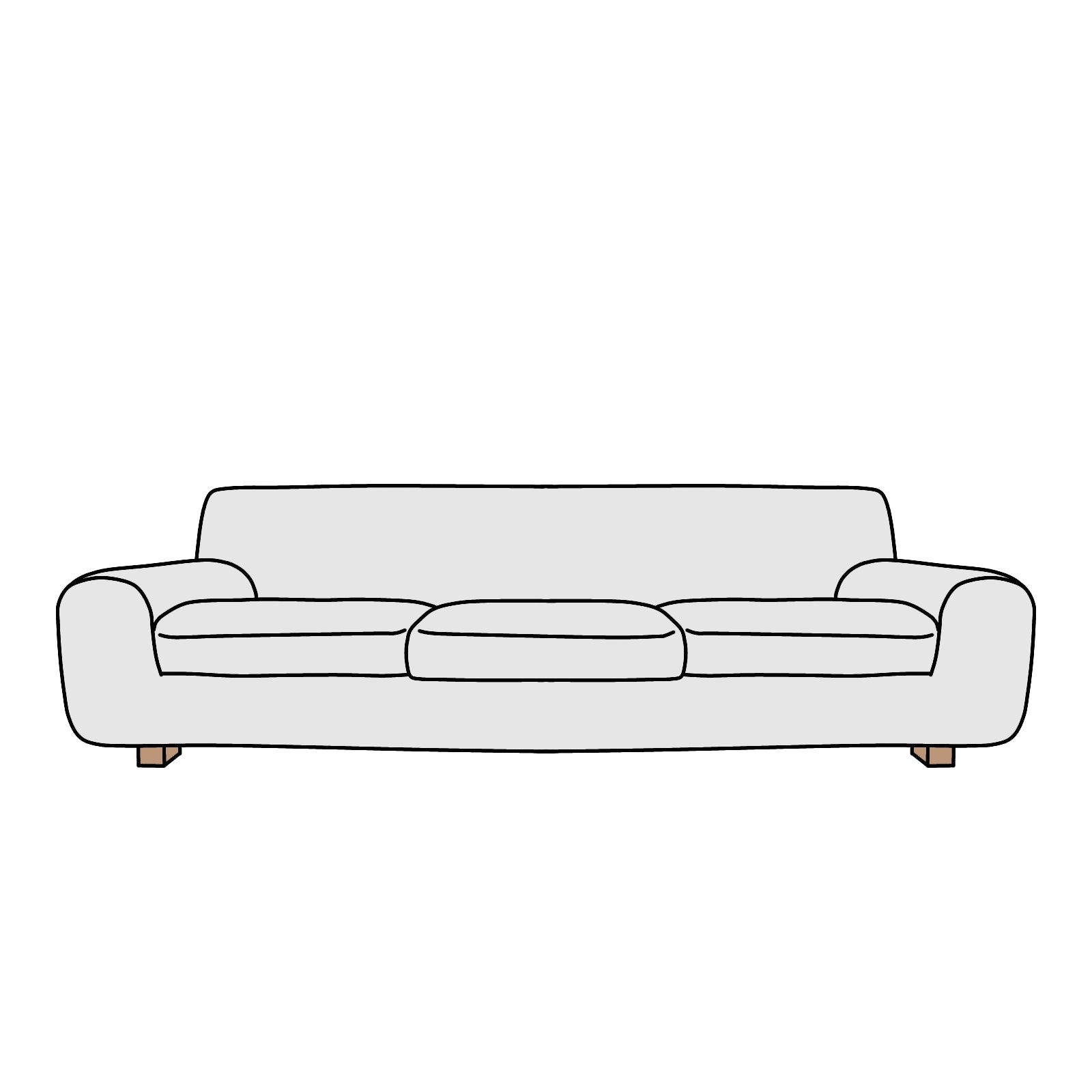 arflex (アルフレックス)GIUBBA(ジュバ)3seater(3シーター)横幅約210cm