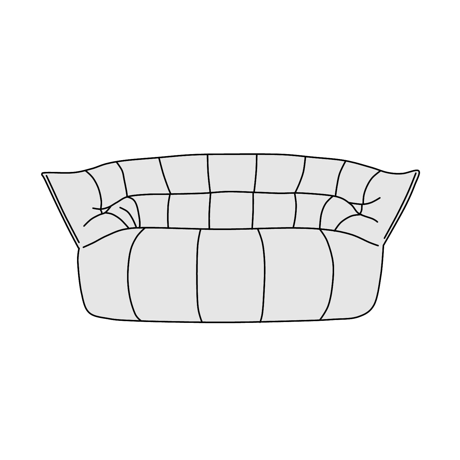 ligne roset(リーン・ロゼ)ROSETBrigantin(ロゼブリガンタン) 2P 横幅約156cm