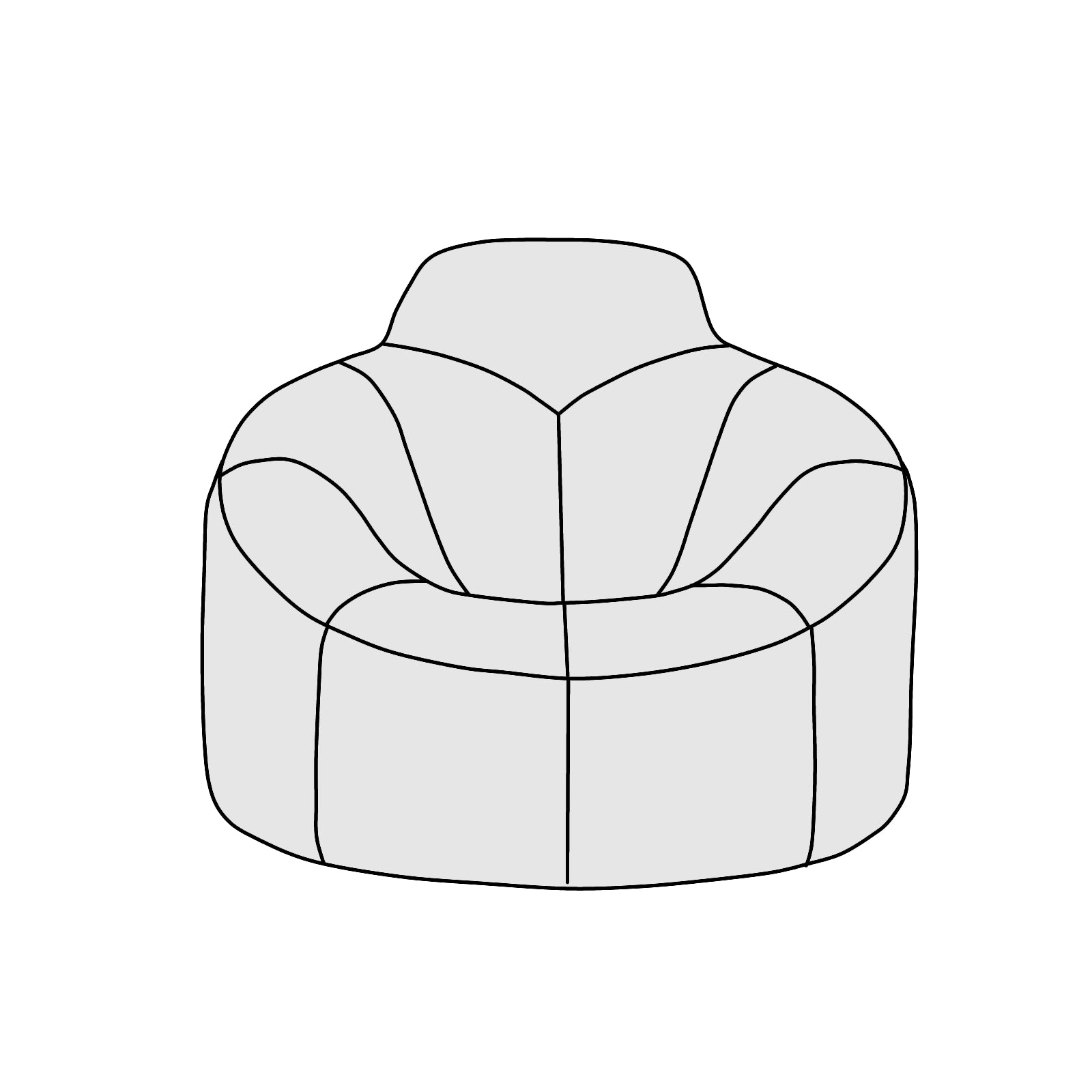 ligne roset(リーン・ロゼ)ROSETPumpkin(ロゼパンプキン)1Pハイバック 横幅約104cm