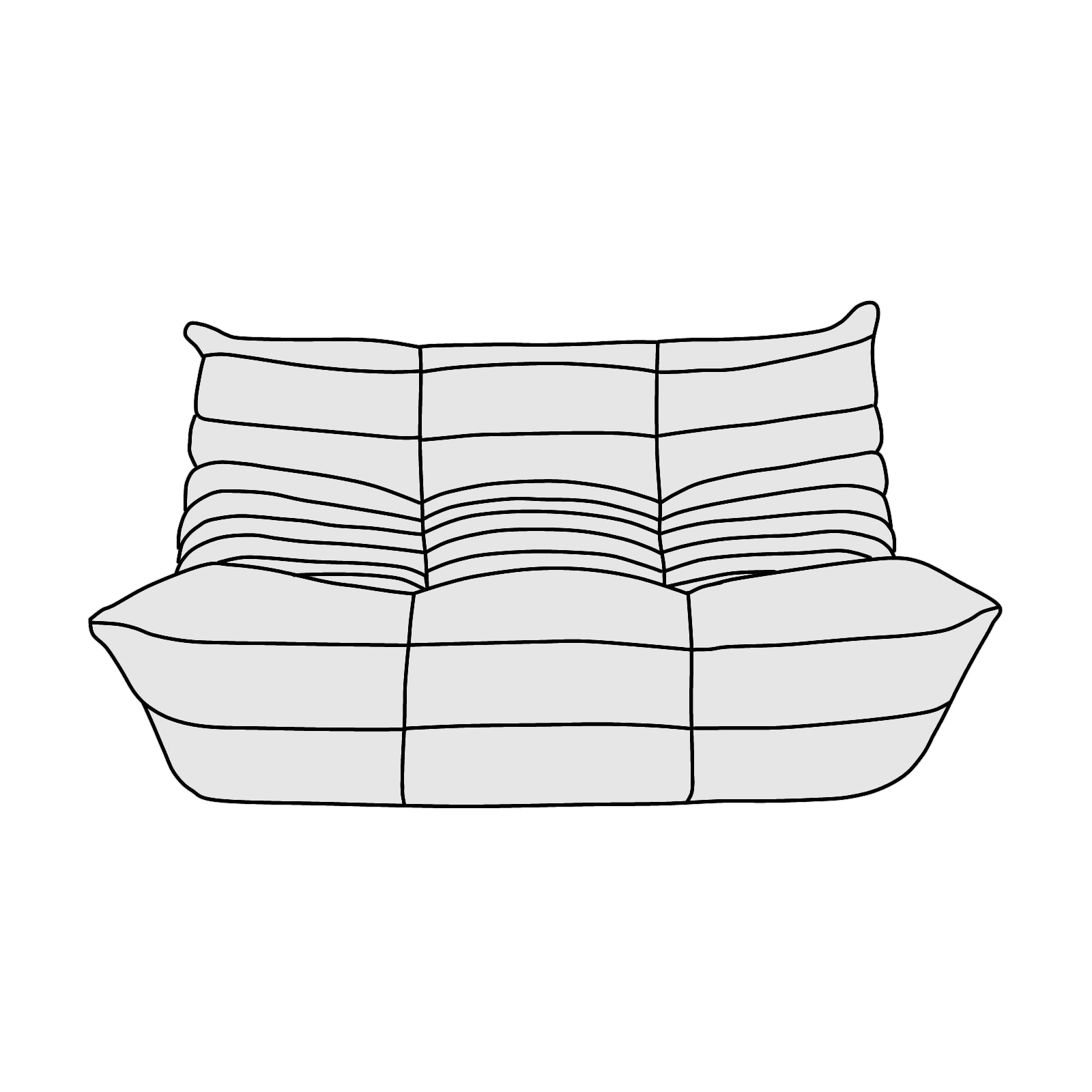 ligne roset(リーン・ロゼ)ROSETTogo(ロゼトーゴ)2P 横幅約131cm