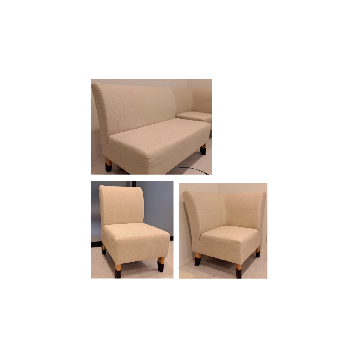 2人掛ソファカバー×1、1人掛ソファカバー×1、コーナーソファカバー×1　CIF0039