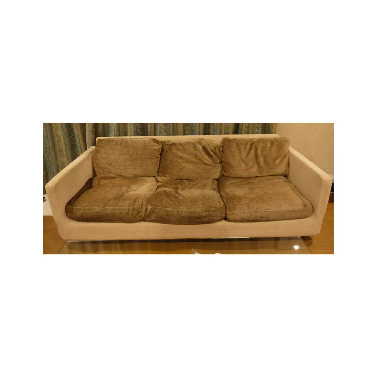 ソファ本体カバー×1、背あてクッションカバー×3、シートクッションカバー×3　CIF0406