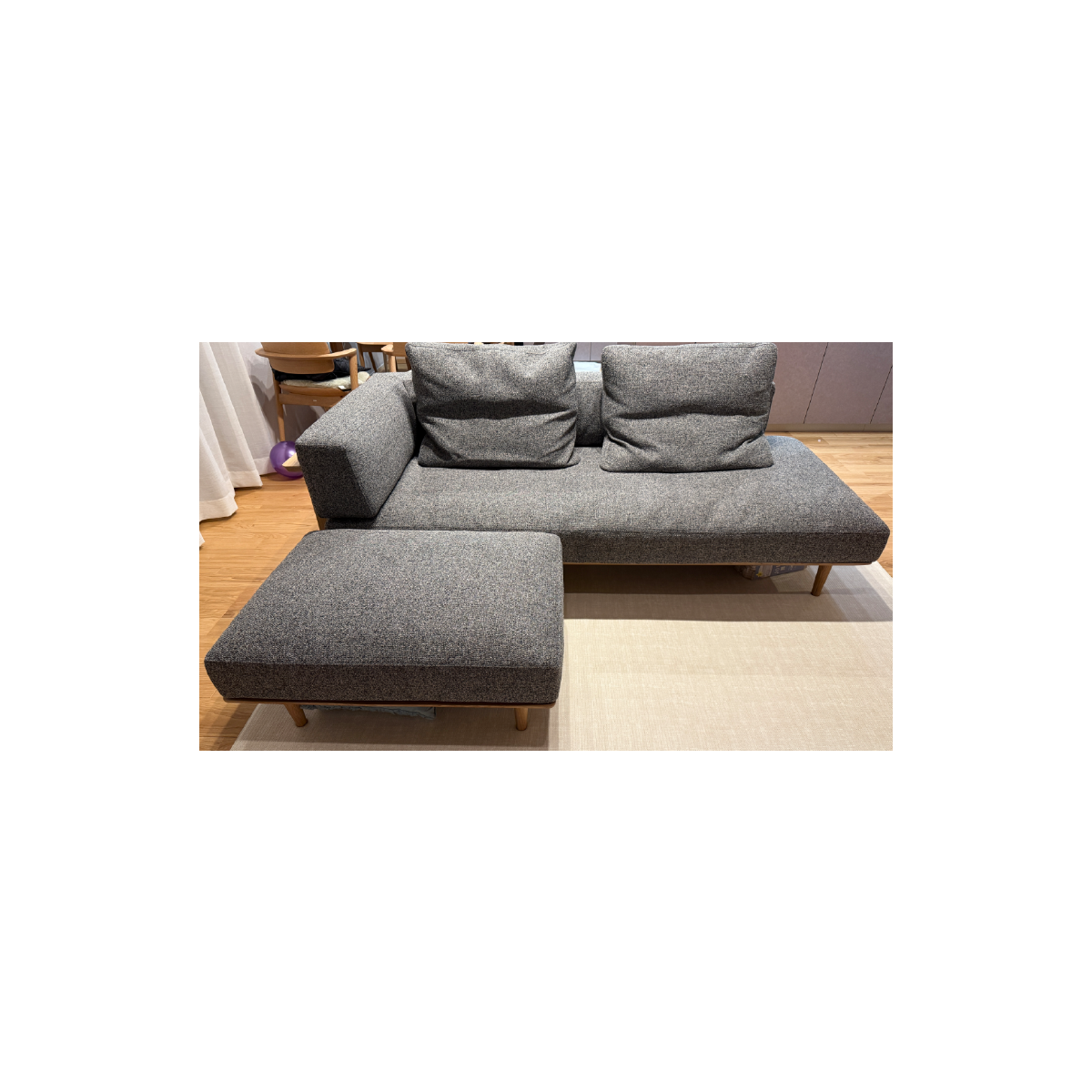 L字背もたれ部分カバー×1、シートクッションカバー×1、背あてクッションカバー×2、オットマンシートクッションカバー×1　合計5点　CIF0668