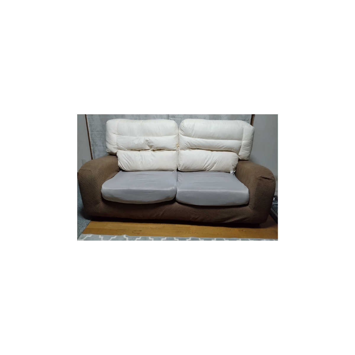 2人掛用　ソファ本体カバー×1、背あてクッションカバー×2、シートクッションカバー×2　合計5点　CIF0505