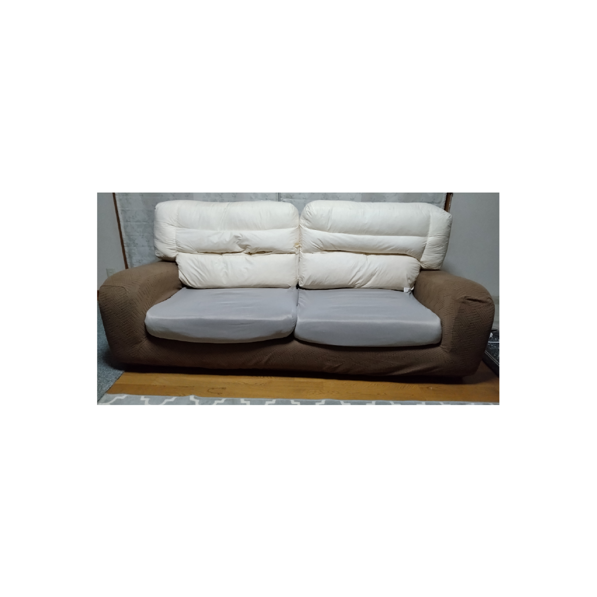3人掛用　ソファ本体カバー×1、背あてクッションカバー×2、シートクッションカバー×2　合計5点　CIF0504