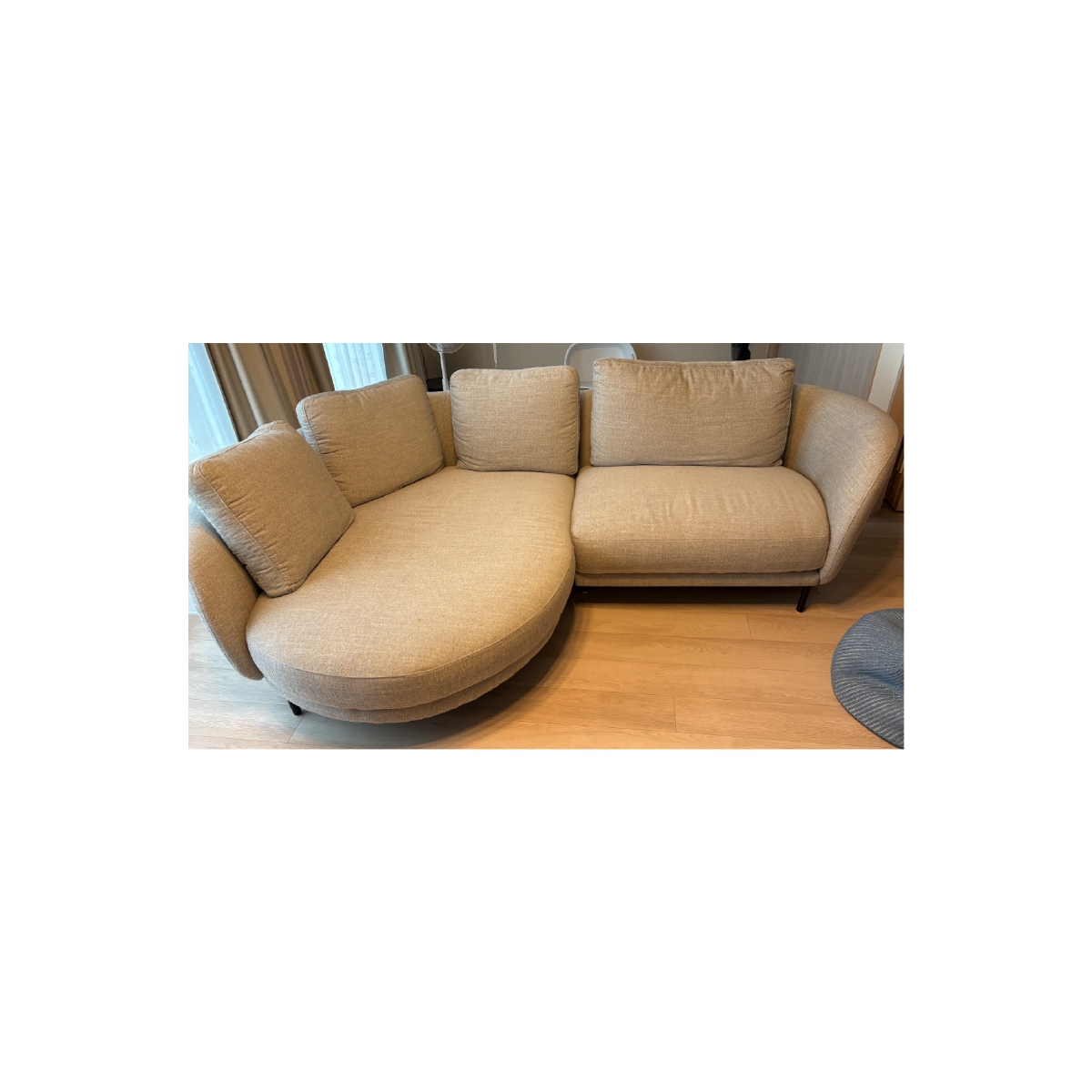 寝椅子ユニット本体カバー×1、片肘ユニット本体カバー×1、背あてクッションカバー×4　合計6点　CIF0611
