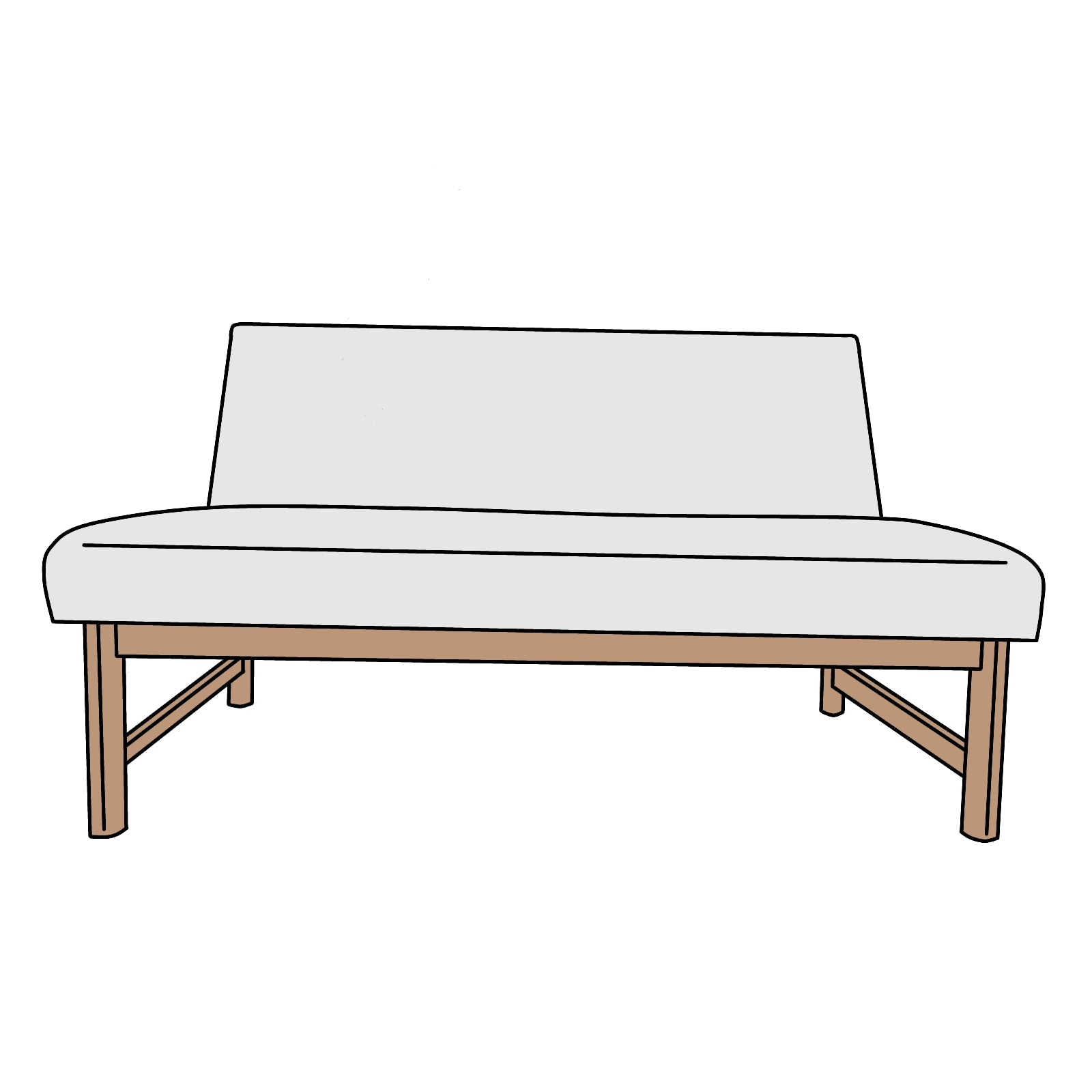 ACTUS（アクタス）THYME（タイム）SOFA BENCH（ソファベンチ）横幅約120㎝