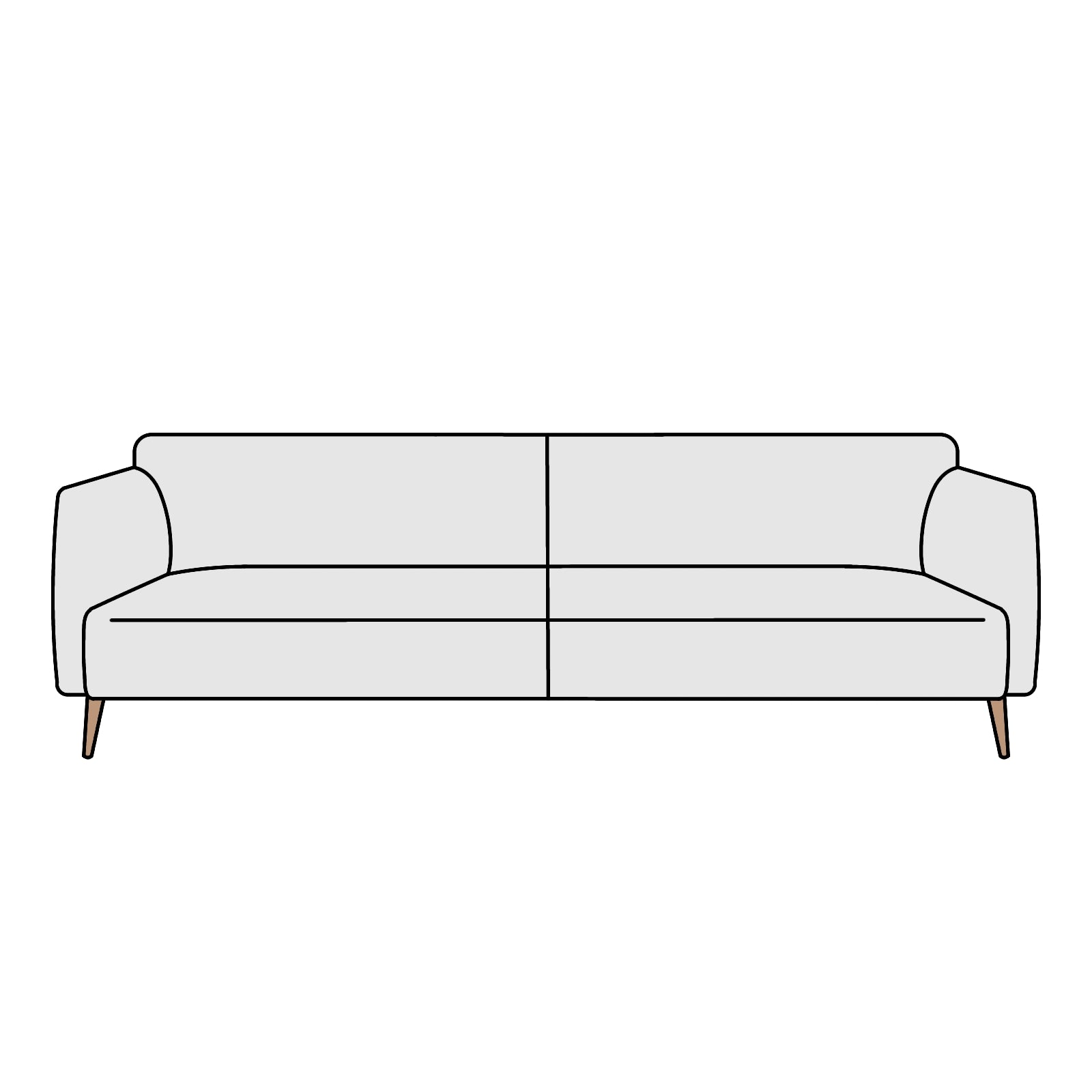 BoConcept（ボーコンセプト）Modena　3人掛けソファ　横幅約218cm
