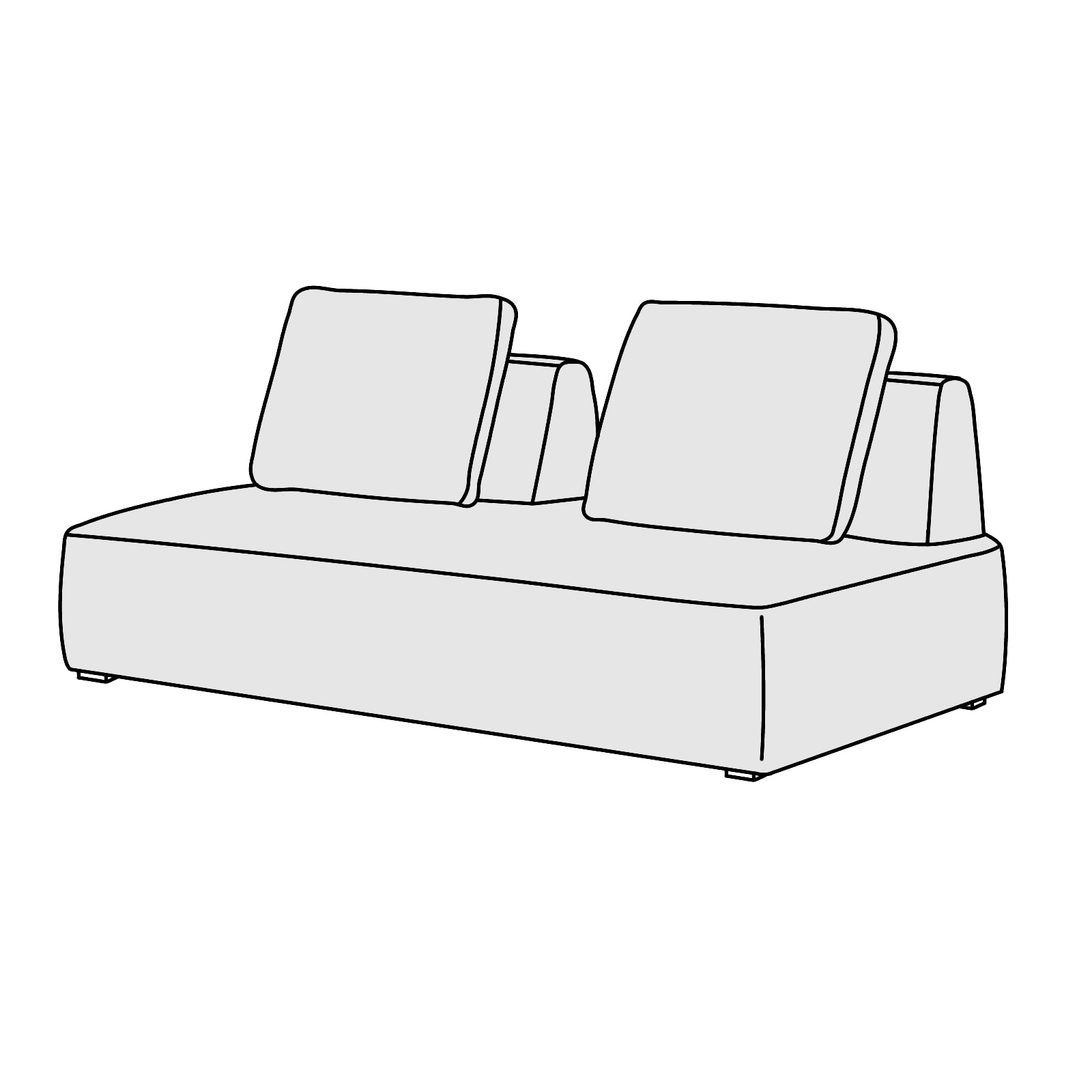 COSTCO（コストコ）Colmar Island Sofa（アイランドソファ）横幅約186cm