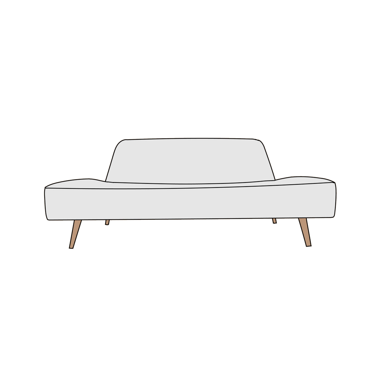 IDEE（イデー）AO SOFA（アーオ ソファ）2P 横幅約140cm