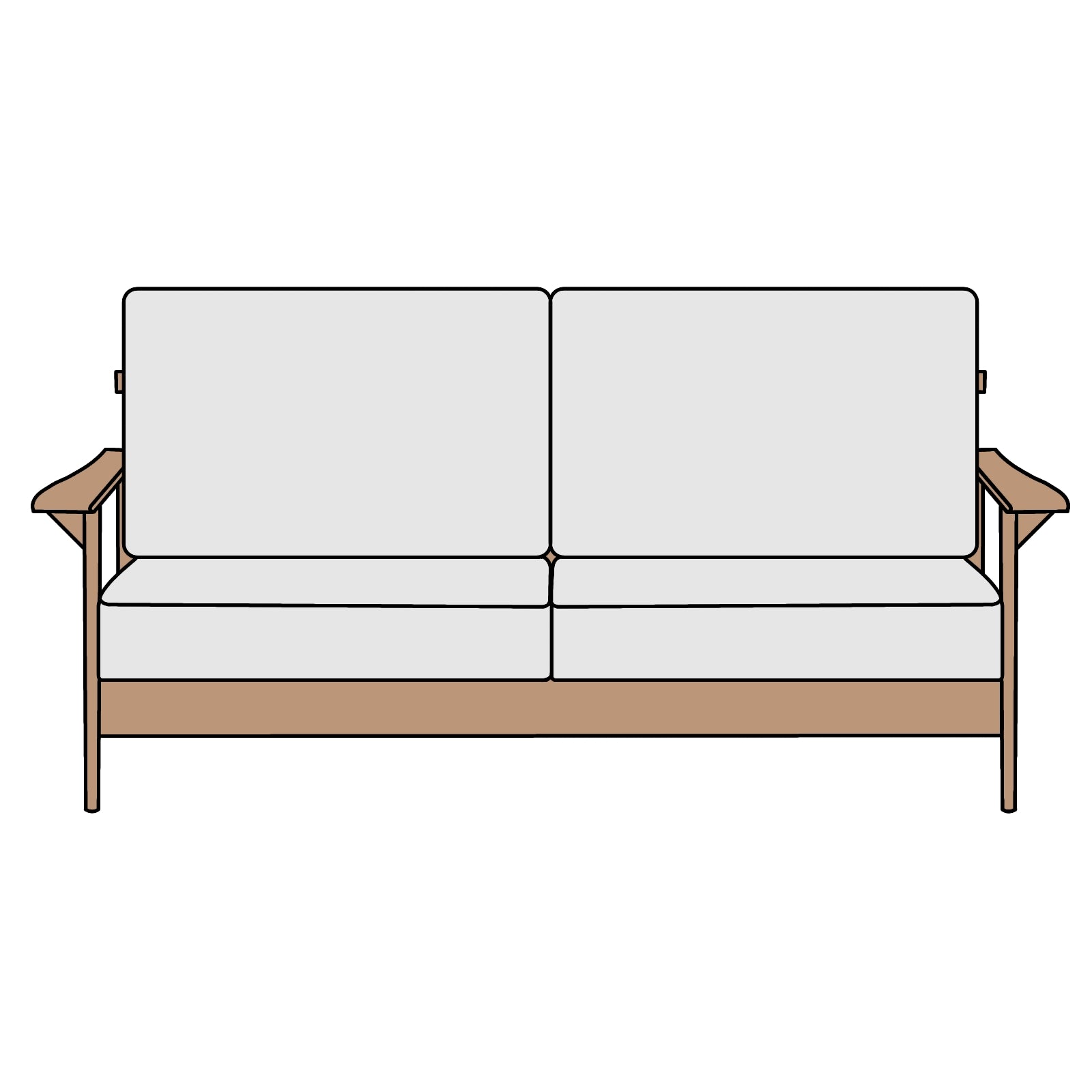 ISSEIKI（イッセイキ）ERIS（エリス）2.5P　SOFA　横幅約160cm
