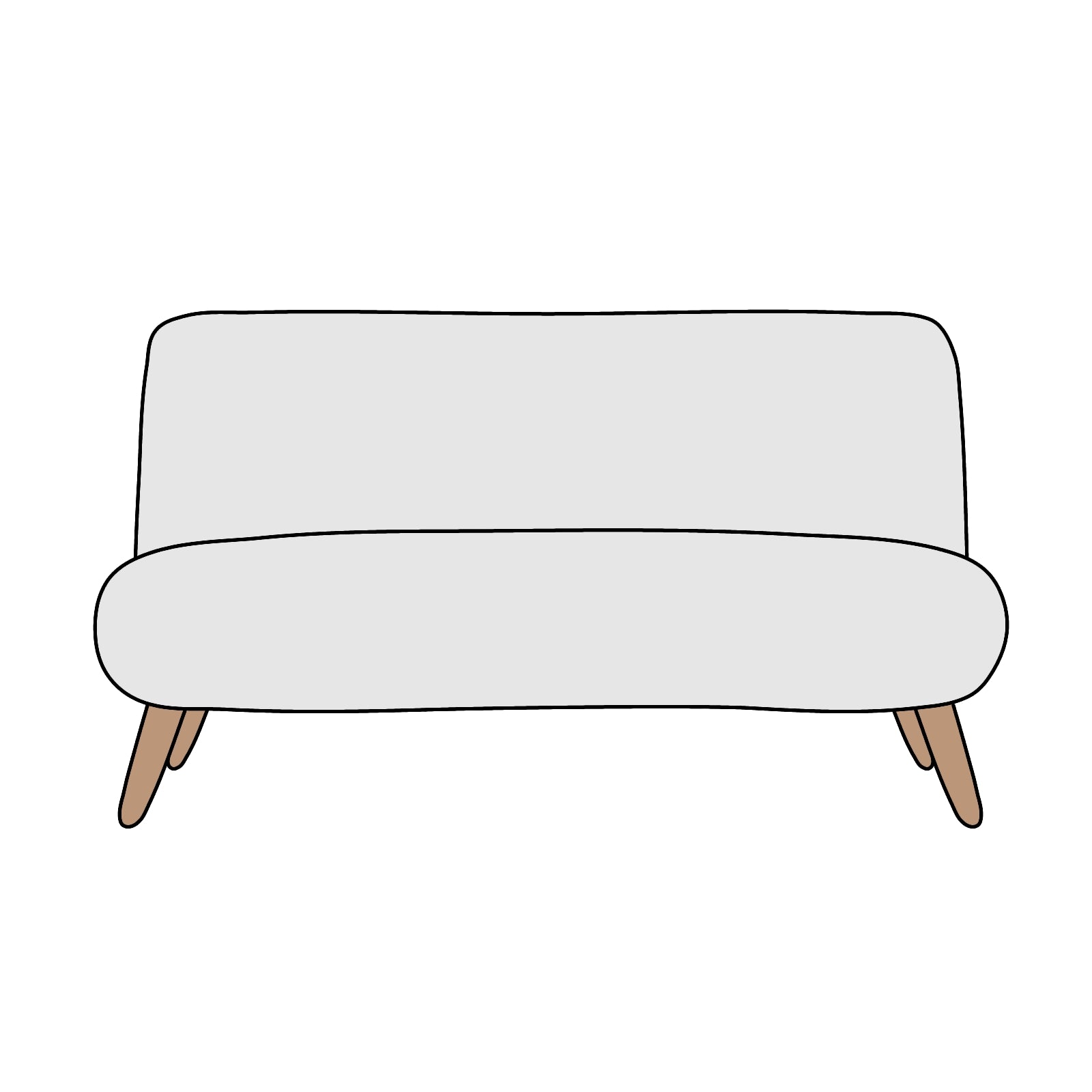 NOYES（ノイエス）Lounge（ラウンジ）ソファ　2人掛　横幅約136cm