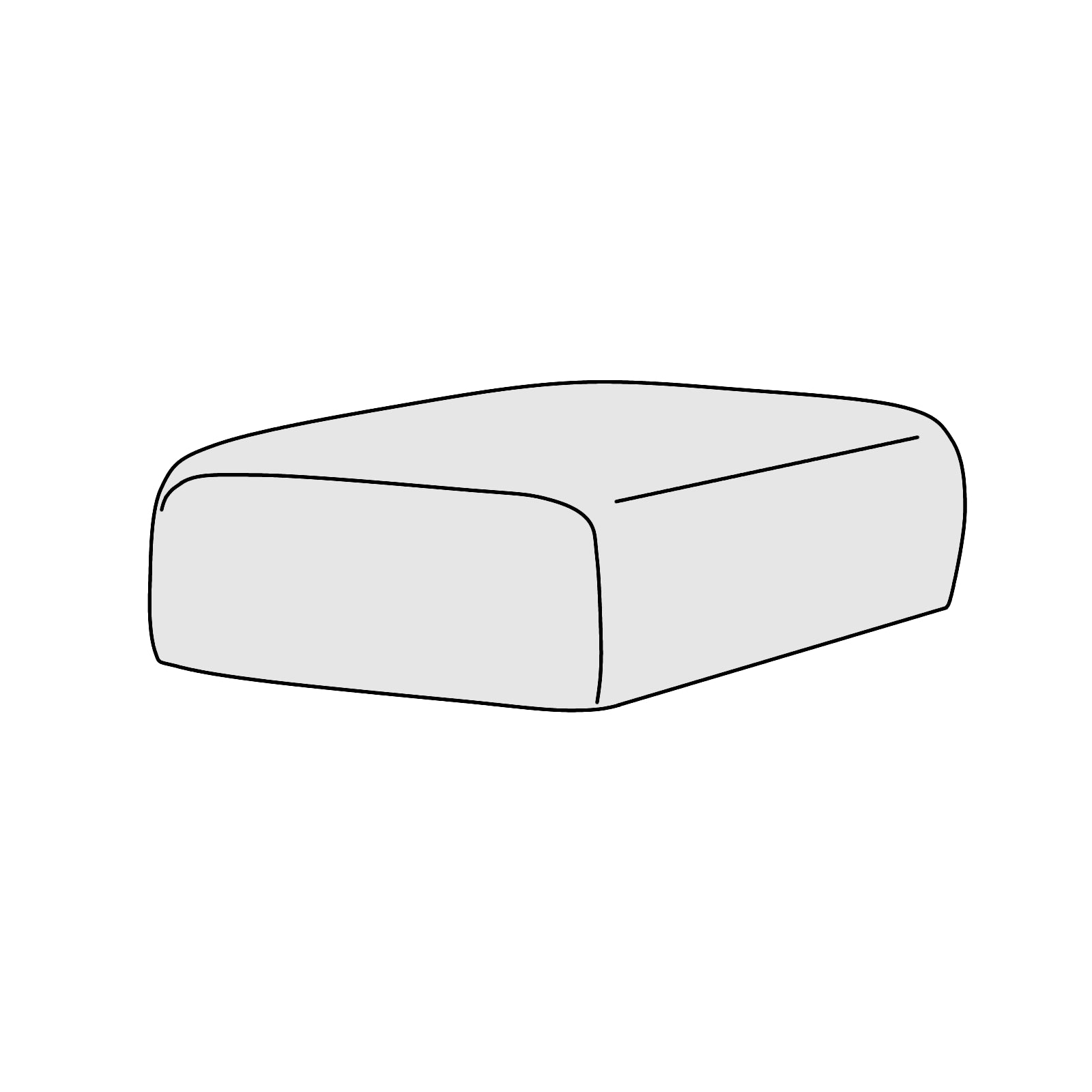 FLANNEL SOFA（フランネルソファ）PIVO（ピヴォ）肘クッション　横幅約28cm