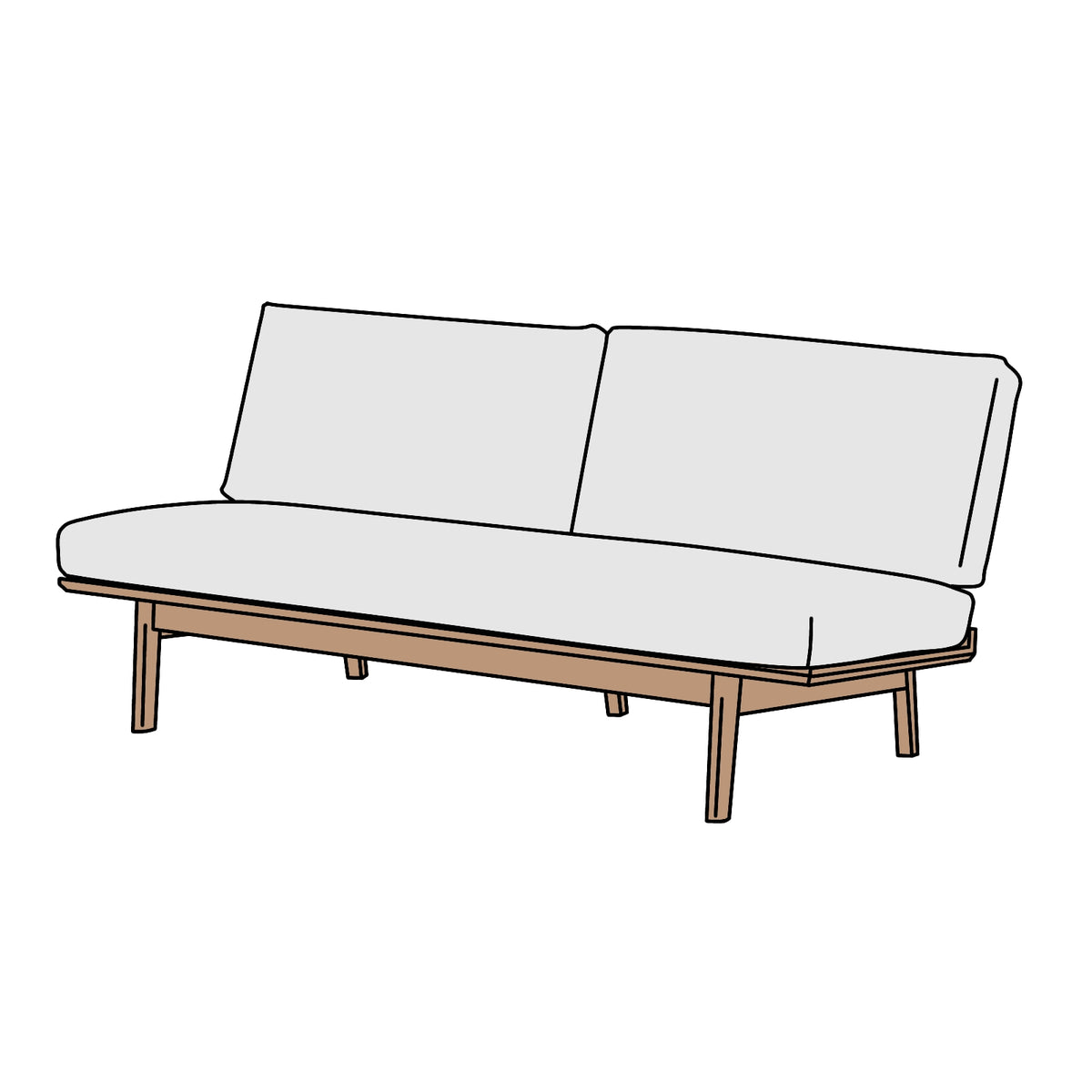 カリモク家具 WG3003 3人掛ソファ 横幅約179cm