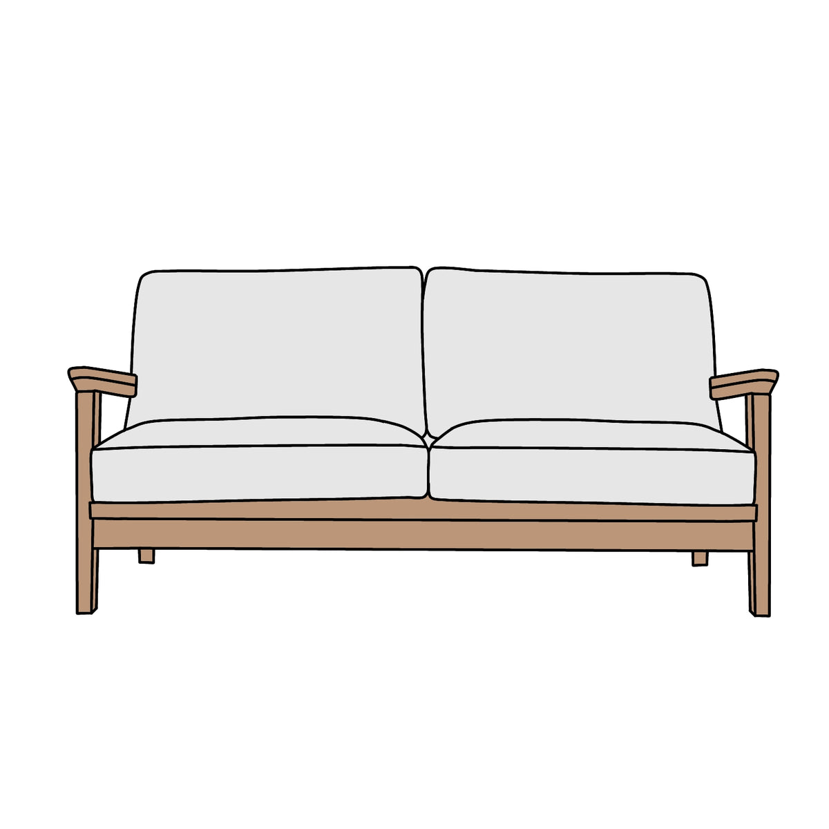 WTW（ダブルティー）TISMO SOFA（ティズモソファ） 2シーター 横幅約161cm