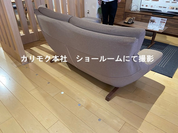 カリモク家具　ZU46モデル　右肘2人掛椅子　横幅約129cm