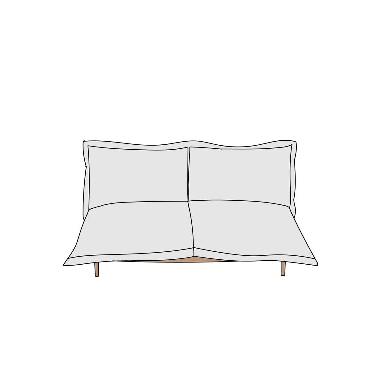 ligne roset（リーン・ロゼ）ROSETCalin（ロゼカラン）2P 横幅約175cm
