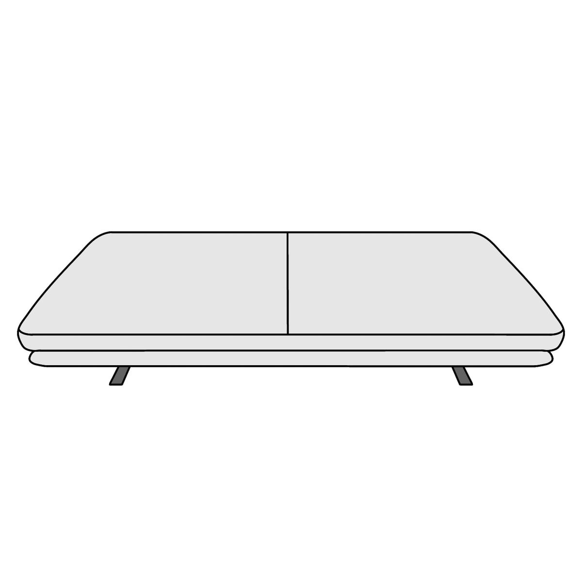 ligne roset（リーン・ロゼ）ROSETPrado（ロゼプラド）2PL　横幅約200cm(奥行120cm）